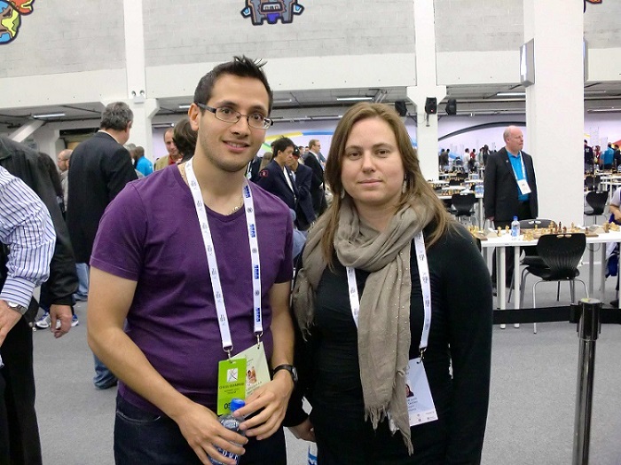 Lorin with Judit Polgar